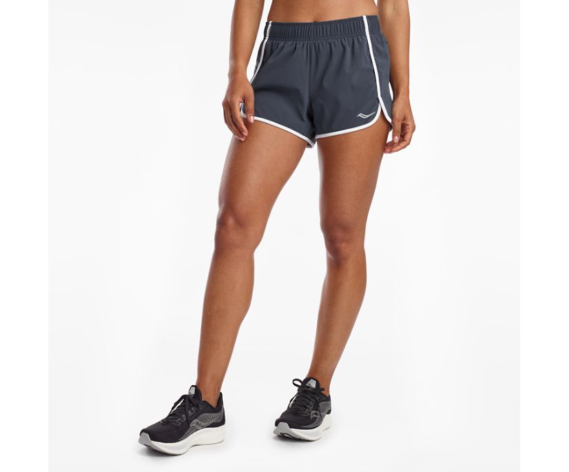 Saucony Outpace 3" Women's Shorts Blue | Canada 311NWYB